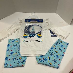 Hanukkah NWT Kids Pajamas, top, bottom and bonus Headband, multiple sizes.